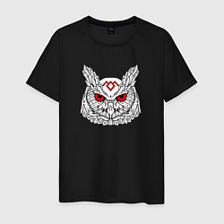Футболка хлопковая мужская Owl: Twin Peaks, цвет: черный