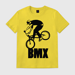 Футболка хлопковая мужская BMX 3, цвет: желтый