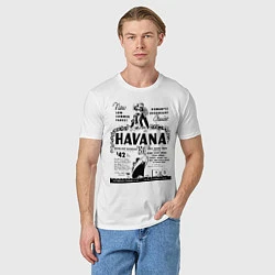Футболка хлопковая мужская Havana Cuba, цвет: белый — фото 2