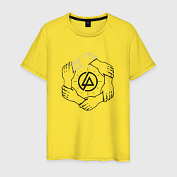 Футболка хлопковая мужская Linkin Park: Brotherhood, цвет: желтый