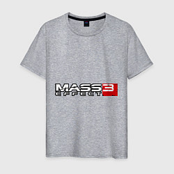 Футболка хлопковая мужская Mass Effect 3, цвет: меланж