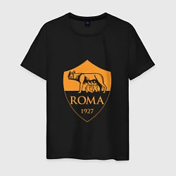 Футболка хлопковая мужская AS Roma: Autumn Top, цвет: черный