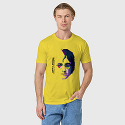 Футболка хлопковая мужская John Lennon: Techno, цвет: желтый — фото 2