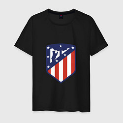 Футболка хлопковая мужская Atletico Madrid, цвет: черный