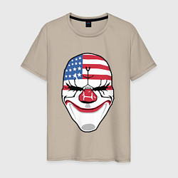 Футболка хлопковая мужская American Mask, цвет: миндальный