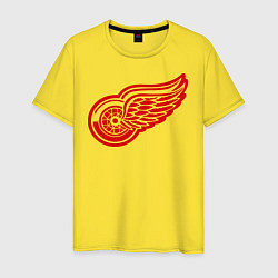 Футболка хлопковая мужская Detroit Red Wings: Pavel Datsyuk, цвет: желтый