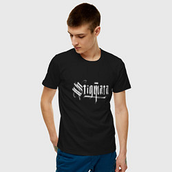 Футболка хлопковая мужская Stigmata, цвет: черный — фото 2