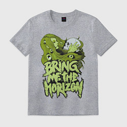 Футболка хлопковая мужская Bring Me The Horizon: Green Girl, цвет: меланж