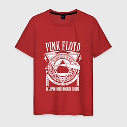 Футболка хлопковая мужская Pink Floyd, цвет: красный