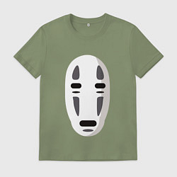 Футболка хлопковая мужская Безликий Бог Каонаси, цвет: авокадо