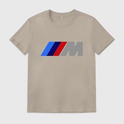 Футболка хлопковая мужская BMW M, цвет: миндальный