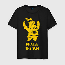 Футболка хлопковая мужская Praise the Sun цвета черный — фото 1