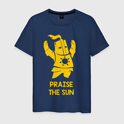 Футболка хлопковая мужская Praise the Sun, цвет: тёмно-синий