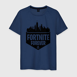 Футболка хлопковая мужская Fortnite Forever, цвет: тёмно-синий