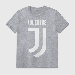 Футболка хлопковая мужская FC Juventus, цвет: меланж