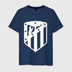 Футболка хлопковая мужская FC Atletico Madrid, цвет: тёмно-синий