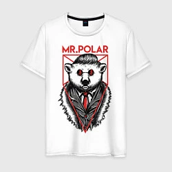 Футболка хлопковая мужская Mr Polar, цвет: белый