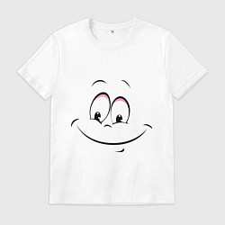 Футболка хлопковая мужская Позитив со всех сторон, цвет: белый