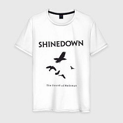 Футболка хлопковая мужская Shinedown: Sound of Madness, цвет: белый