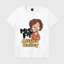 Футболка хлопковая мужская Misfits: Alisha Bailey, цвет: белый