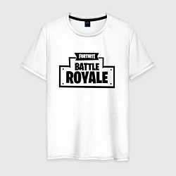 Футболка хлопковая мужская Fortnite: Battle Royale, цвет: белый