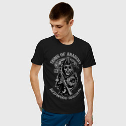 Футболка хлопковая мужская Sons of Anarchy: Redwood Original, цвет: черный — фото 2