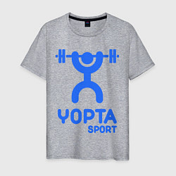 Футболка хлопковая мужская Yopta Sport, цвет: меланж