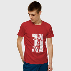 Футболка хлопковая мужская Salah 11, цвет: красный — фото 2