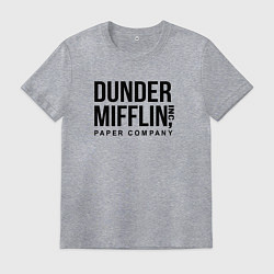 Футболка хлопковая мужская Dunder Mifflin, цвет: меланж