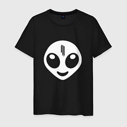 Футболка хлопковая мужская Skrillex UFO, цвет: черный