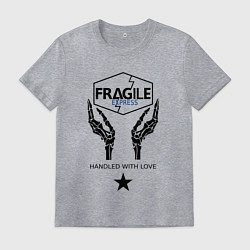 Футболка хлопковая мужская Fragile Express, цвет: меланж