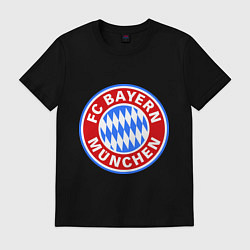 Футболка хлопковая мужская Bayern Munchen FC, цвет: черный