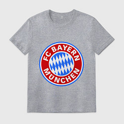 Футболка хлопковая мужская Bayern Munchen FC, цвет: меланж
