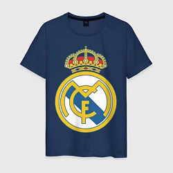 Футболка хлопковая мужская Real Madrid FC, цвет: тёмно-синий