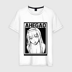 Футболка хлопковая мужская AHEGAO, цвет: белый