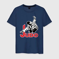 Футболка хлопковая мужская Judo Master, цвет: тёмно-синий