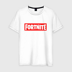 Футболка хлопковая мужская Fortnite Supreme, цвет: белый