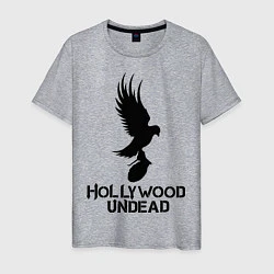 Футболка хлопковая мужская Hollywood Undead, цвет: меланж