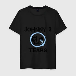 Футболка хлопковая мужская HU: Johnny 3 Tears, цвет: черный
