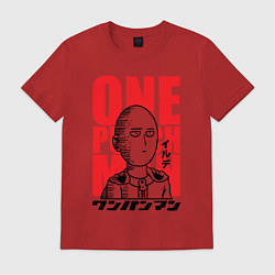 Футболка хлопковая мужская Ok Hero, цвет: красный