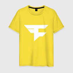 Футболка хлопковая мужская FAZE Symbol, цвет: желтый