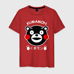 Футболка хлопковая мужская Kumamon, цвет: красный