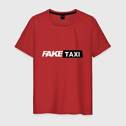 Футболка хлопковая мужская Fake Taxi, цвет: красный