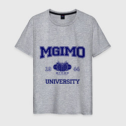 Футболка хлопковая мужская MGIMO University, цвет: меланж