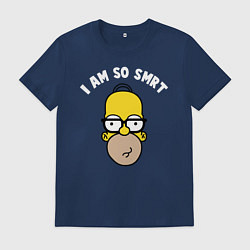 Футболка хлопковая мужская Гомер Симпсон, цвет: тёмно-синий