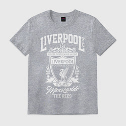 Футболка хлопковая мужская Liverpool: Est 1892, цвет: меланж