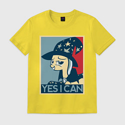 Футболка хлопковая мужская MLP: Yes I Can, цвет: желтый