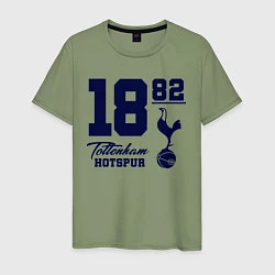 Футболка хлопковая мужская FC Tottenham 1882, цвет: авокадо