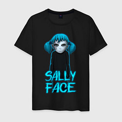 Футболка хлопковая мужская Sally Face, цвет: черный