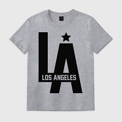 Футболка хлопковая мужская Los Angeles Star, цвет: меланж